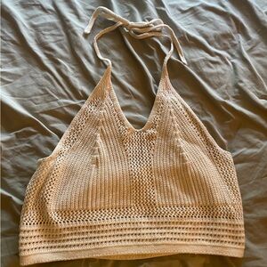 Aerie Crochet Halter Top